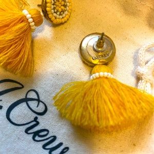 J. Crew,beaded,tassel,earrings
